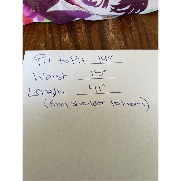 Jonathan Martin Dress Women Size 6 Floral Ruffle Deep V Neck Tie Waist - Picture 9 of 9